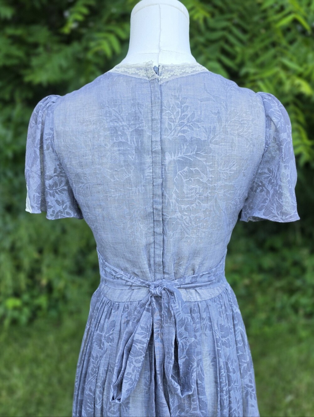 GUNNE SAX lace Trim Floral Midi Dress - Picture 7 of 11